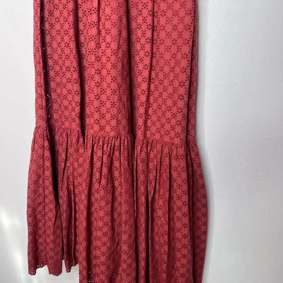 Ula Johnson Bettine Embroidered Ruffle Maxi Dress XS 0 - Picture 6 of 9